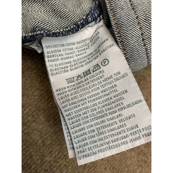 Yessica Jacket Womens XXL Denim Trucker Retro Boyfriend Fitted Stretch Jean - Picture 8 of 9